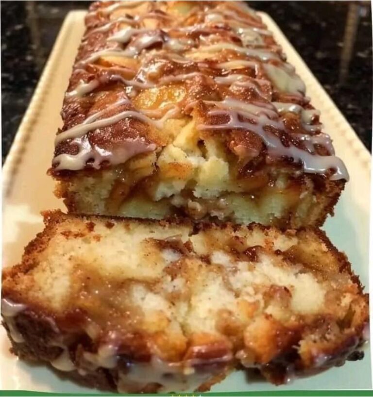 Cinnamon Apple Bread with Glaze