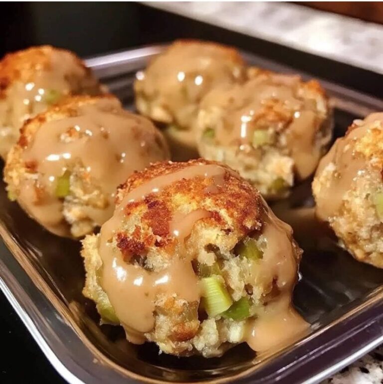 Stuffing Balls with Gravy