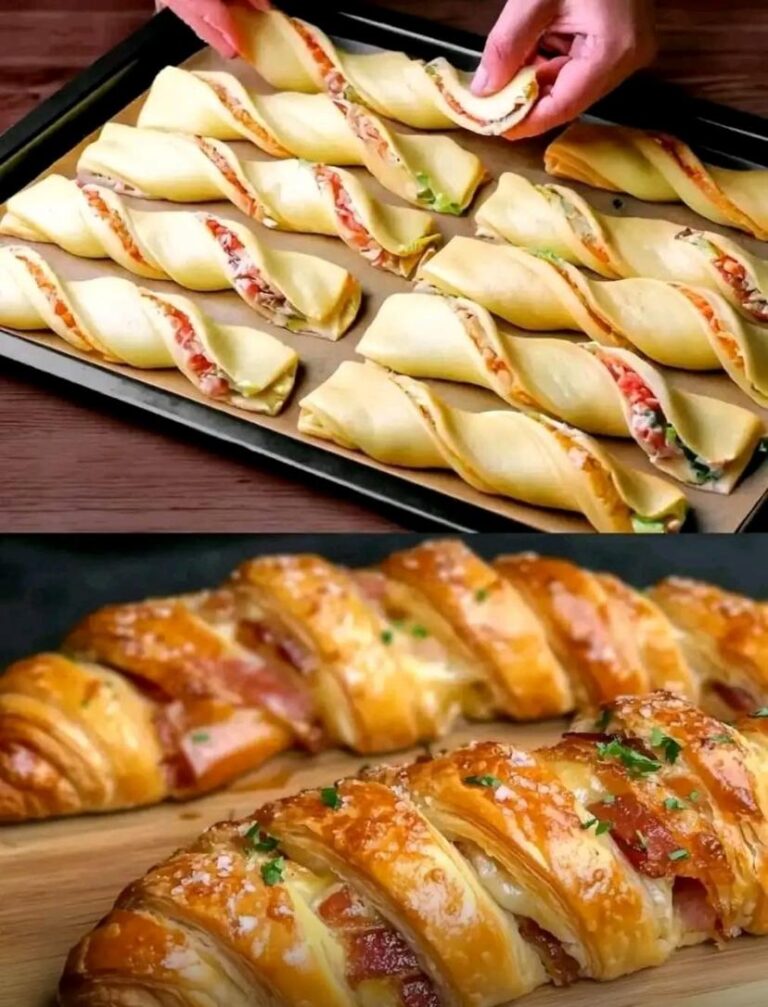 Twisted Stuffed Puff Pastry Rolls