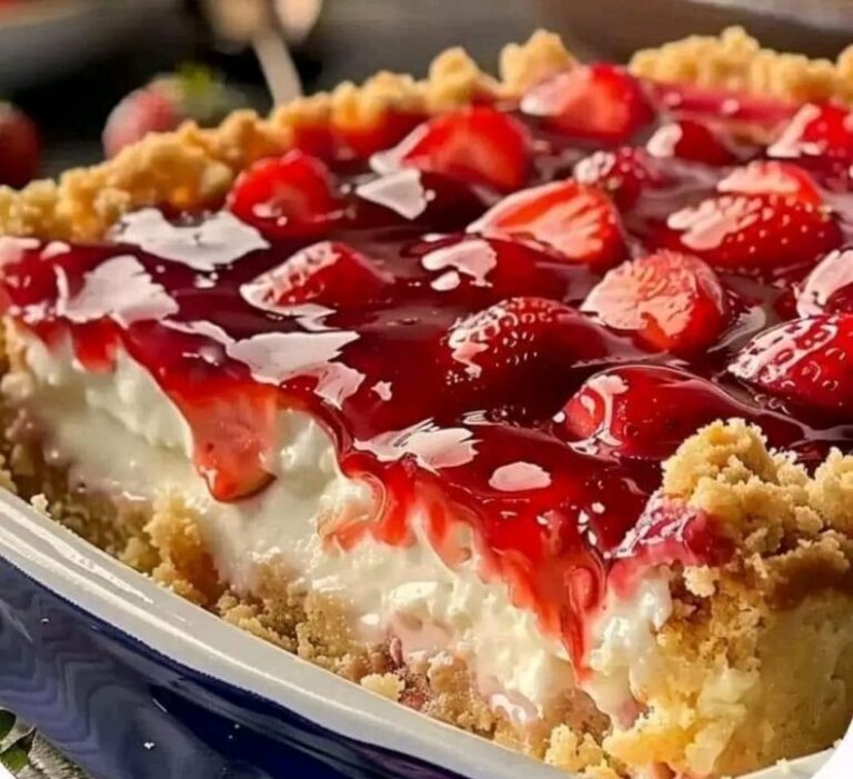 Strawberry Cheesecake Dump Cake