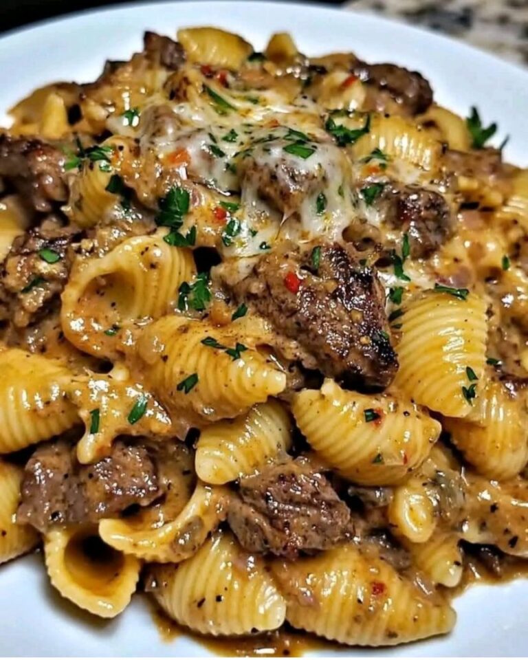 Pasta with Creamy Beef Sauce